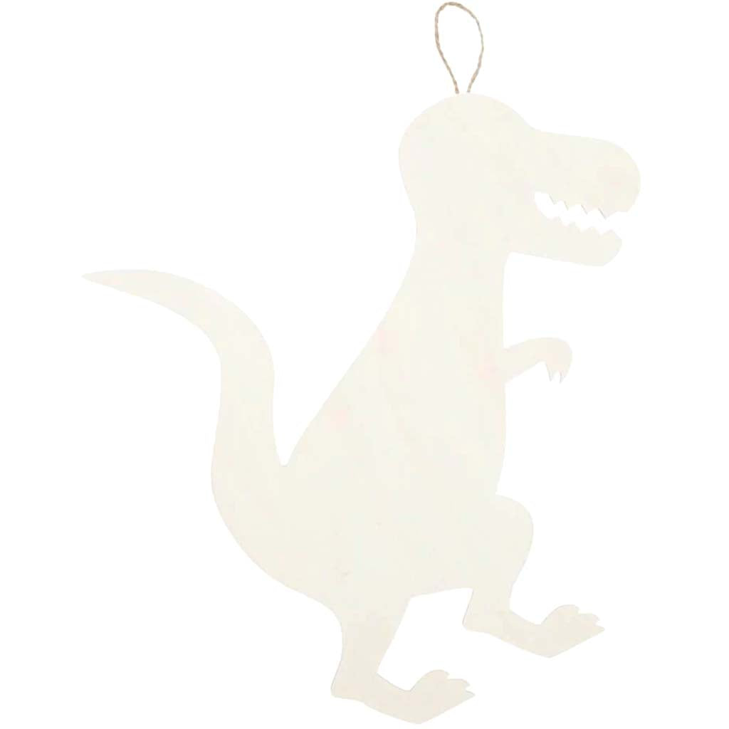 T-Rex Hanging Wood Shape: 11.75 x 11.5 Inches