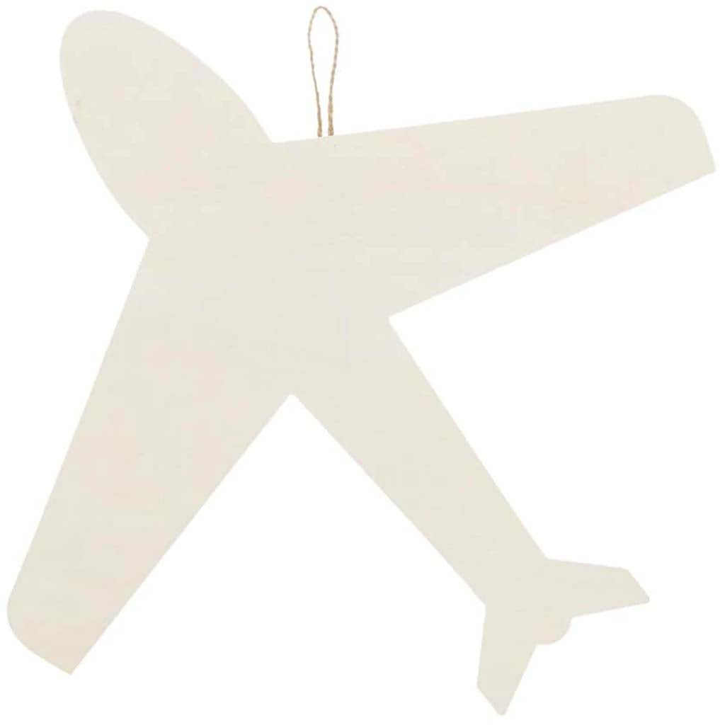 Plane Hanging Wood Shape: 15 x 14 Inches