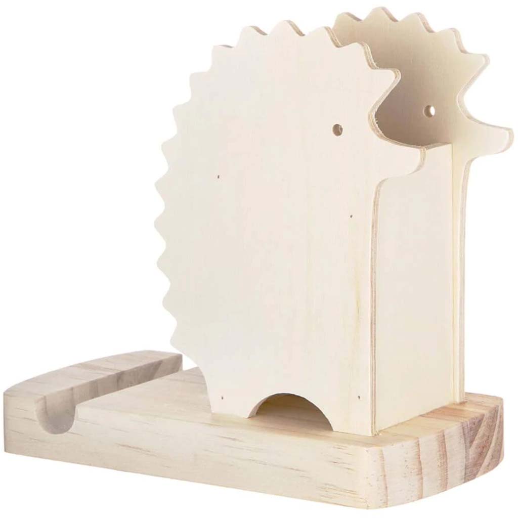 Hedgehog Cell Phone Holder: 5.5 x 5.25 Inches