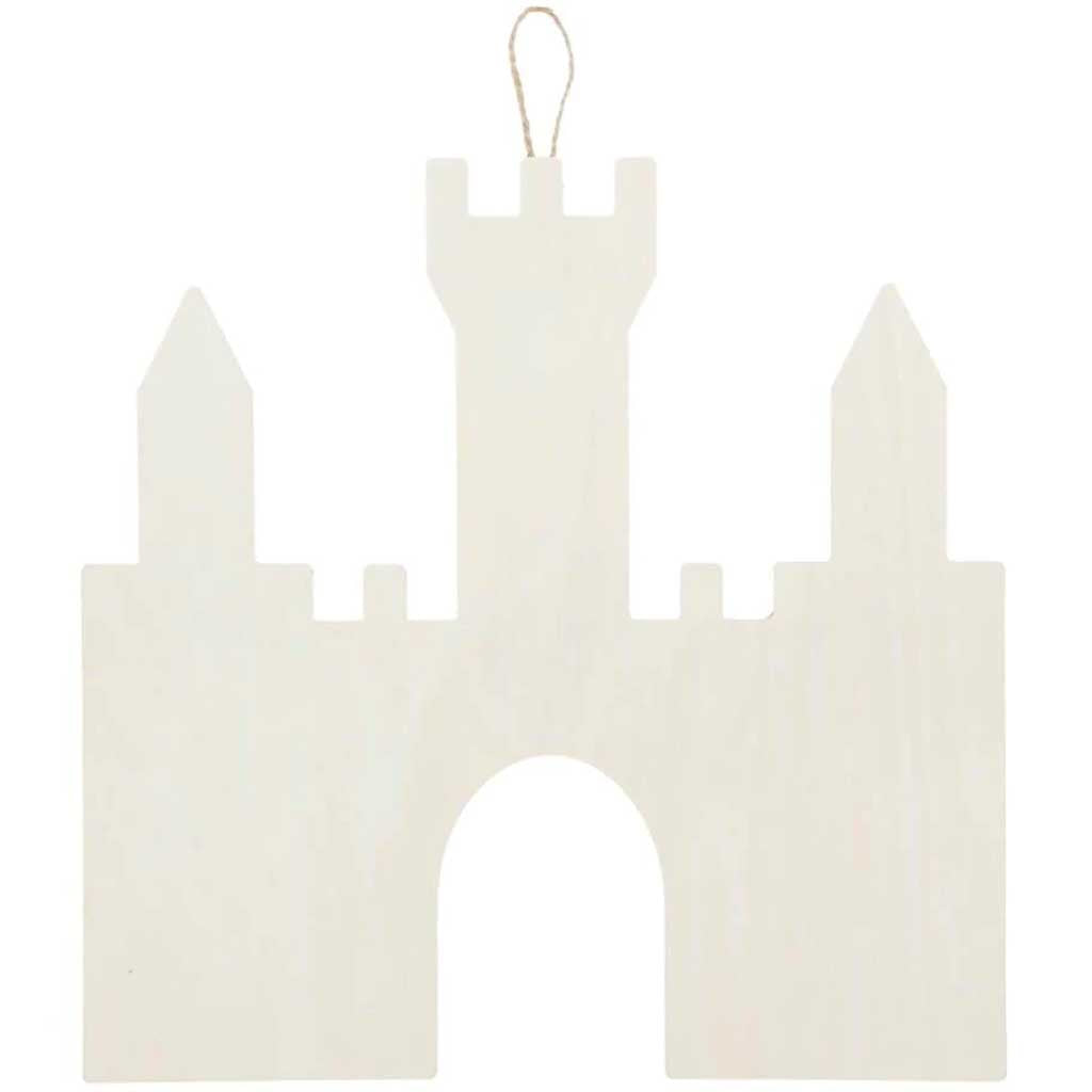 Castle Hanging Wood Shape: 11.5 x 11.5 Inches