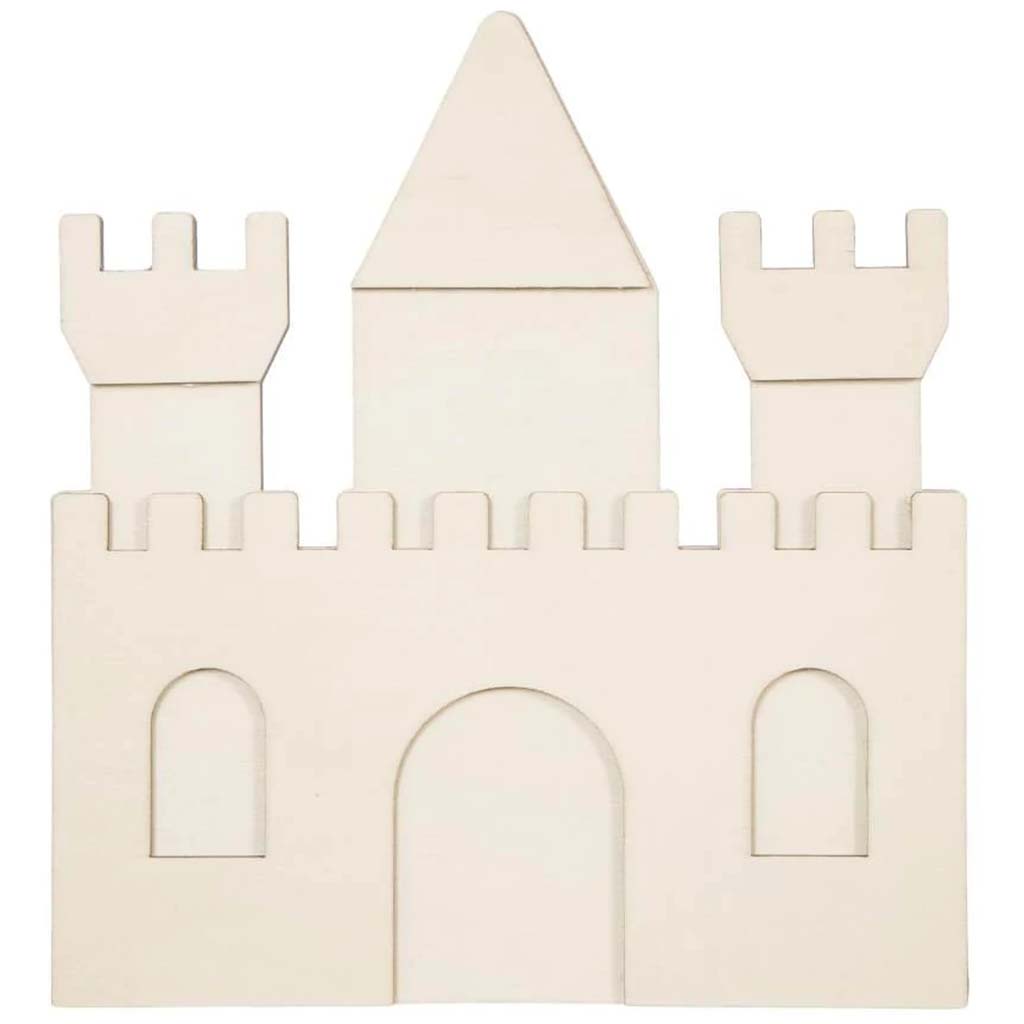 Castle Layered Wood Shape: 5.63 x 6 Inches