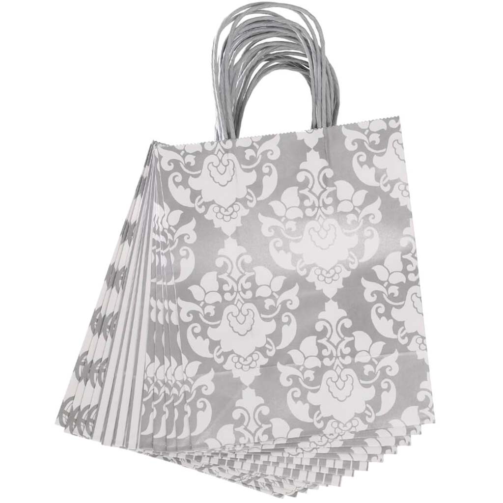 Medium Gift Bag: Metallic, 8 x 10 Inches, 13 Pieces