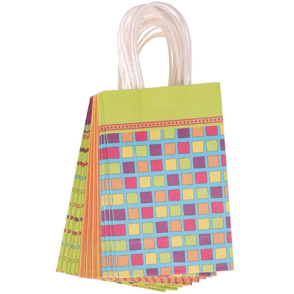 Small Gift Bag: Fiesta Print, 5 x 8 Inches, 13 Pieces