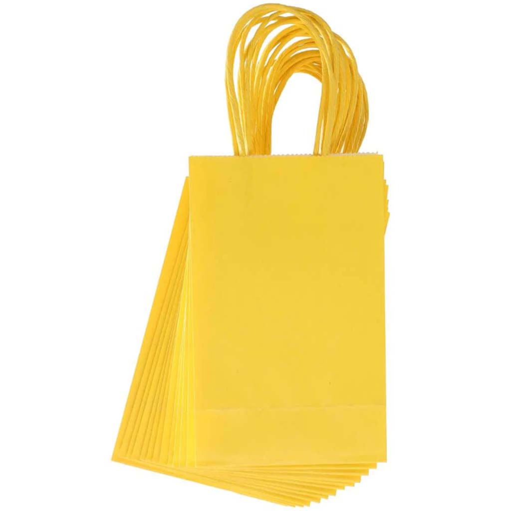 Small Gift Bag: Yellow, 5 x 8 Inches, 13 Pieces