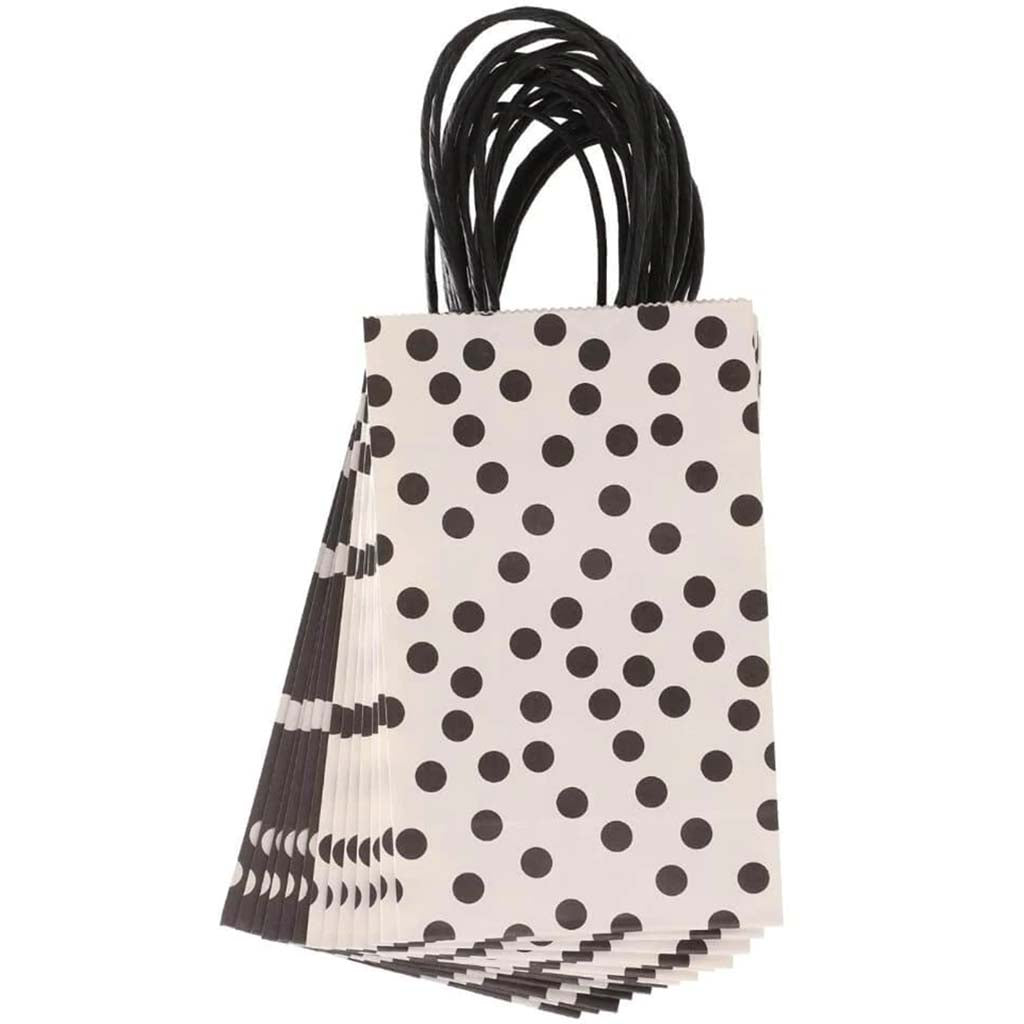 Small Gift Bag: Black Print, 5 x 8 Inches, 13 Pieces