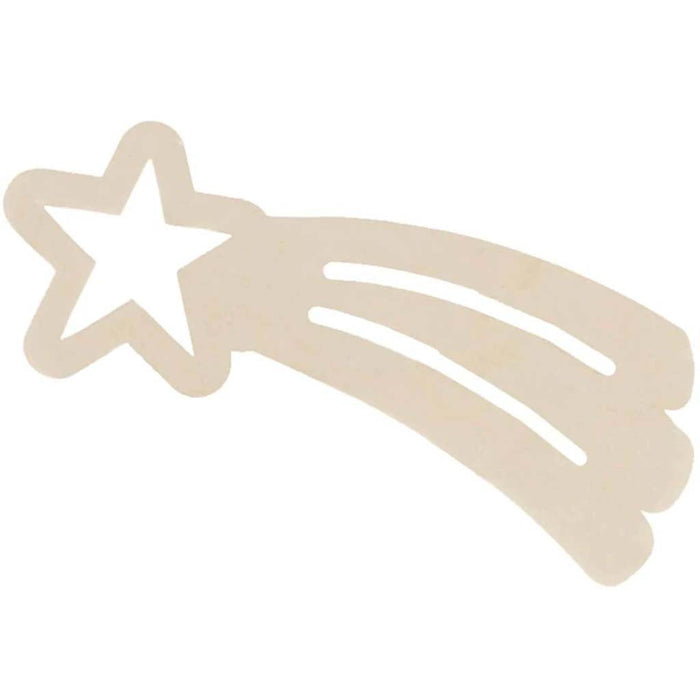 Unfinished Wood Shooting Star: 5.5 x 2.13 Inches