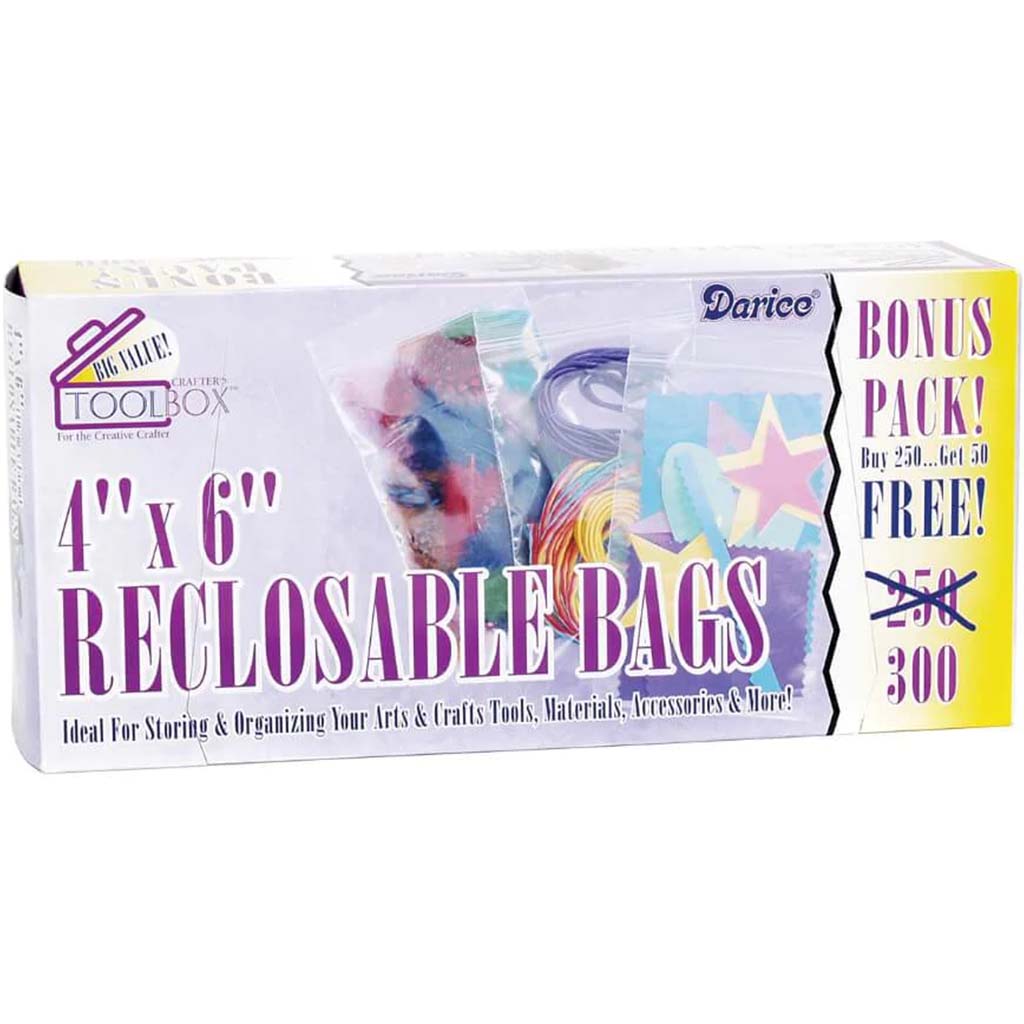 Value Pack Reclosable Bags 4in x 6in 300pcs