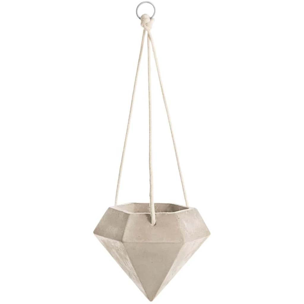 Cement Hanging Planter: 6.2 x 5 Inches