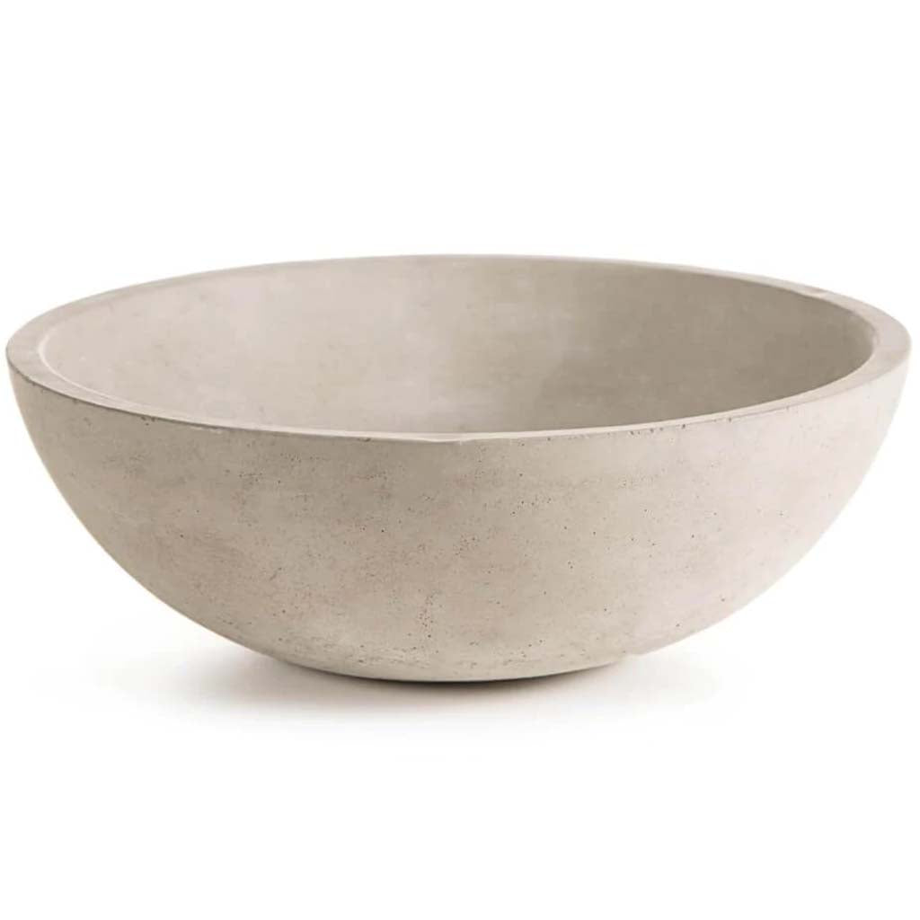 Cement Bowl: 8.25 x 2.25 Inches