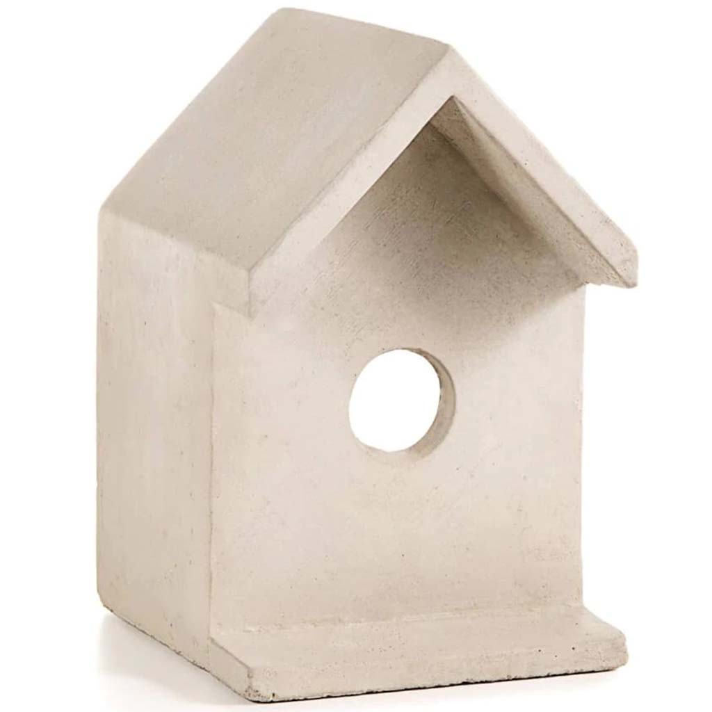 Cement Birdhouse: 4.5 x 7 Inches