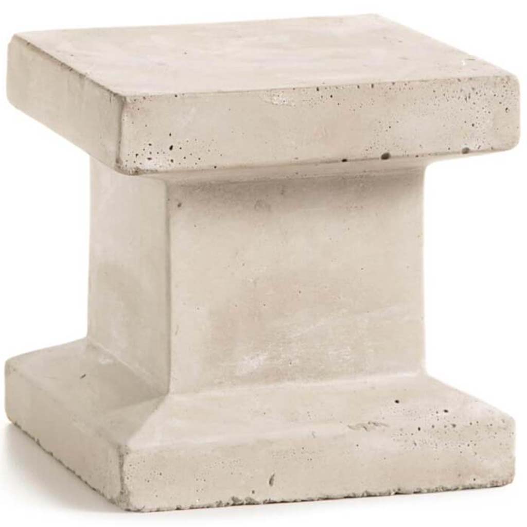 Cement Candleholder: 4 x 4 Inches