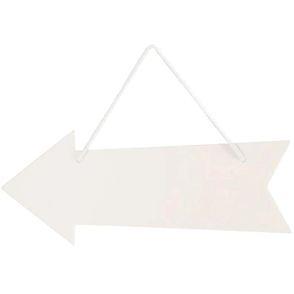 Ceramic Arrow Plaque: 11.7 x 4.8 Inches