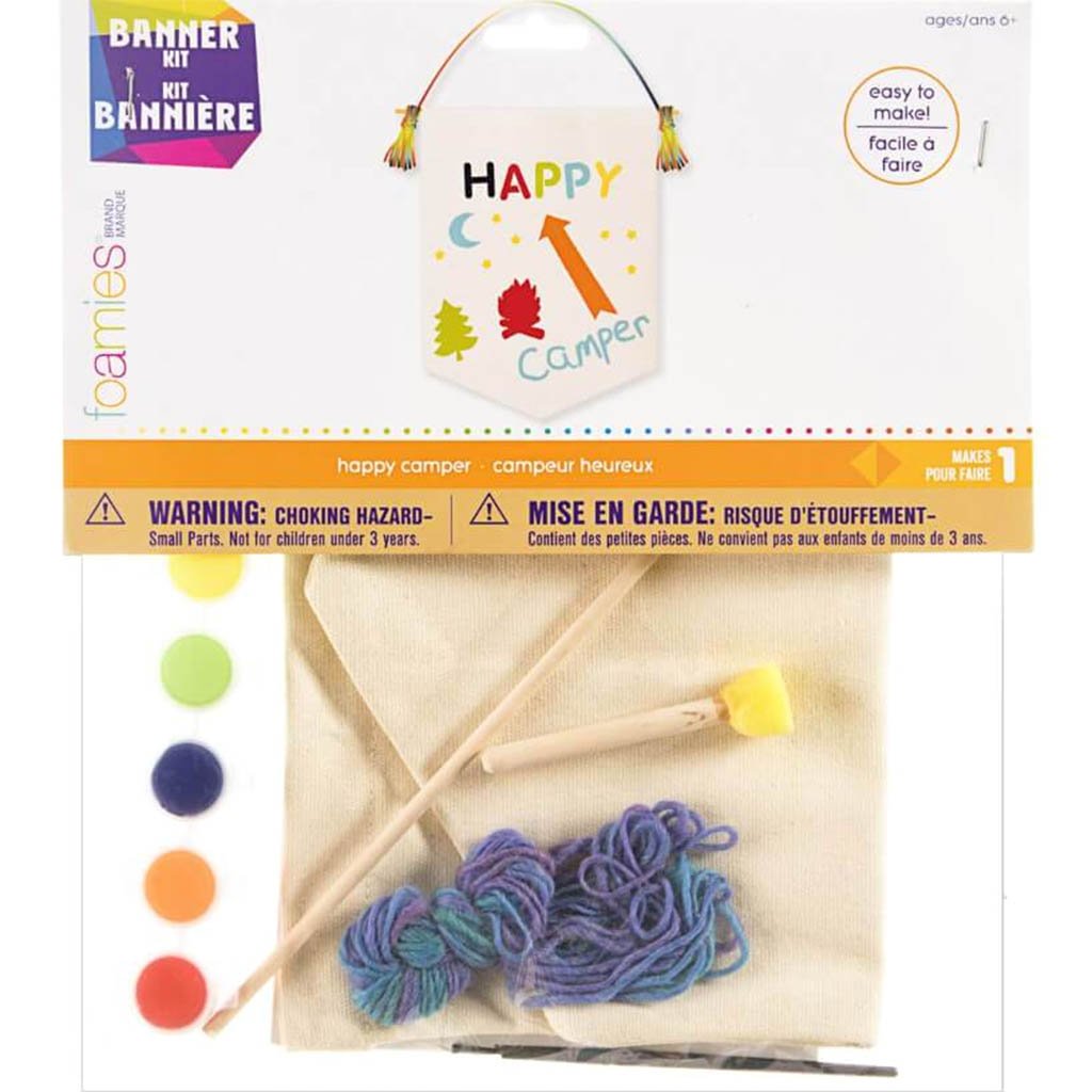 Happy Camper Banner Kit: 10 x 13.25 Inches