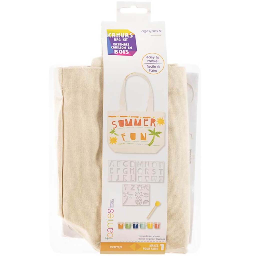 Canvas Tote Kit with Paint and Stencils