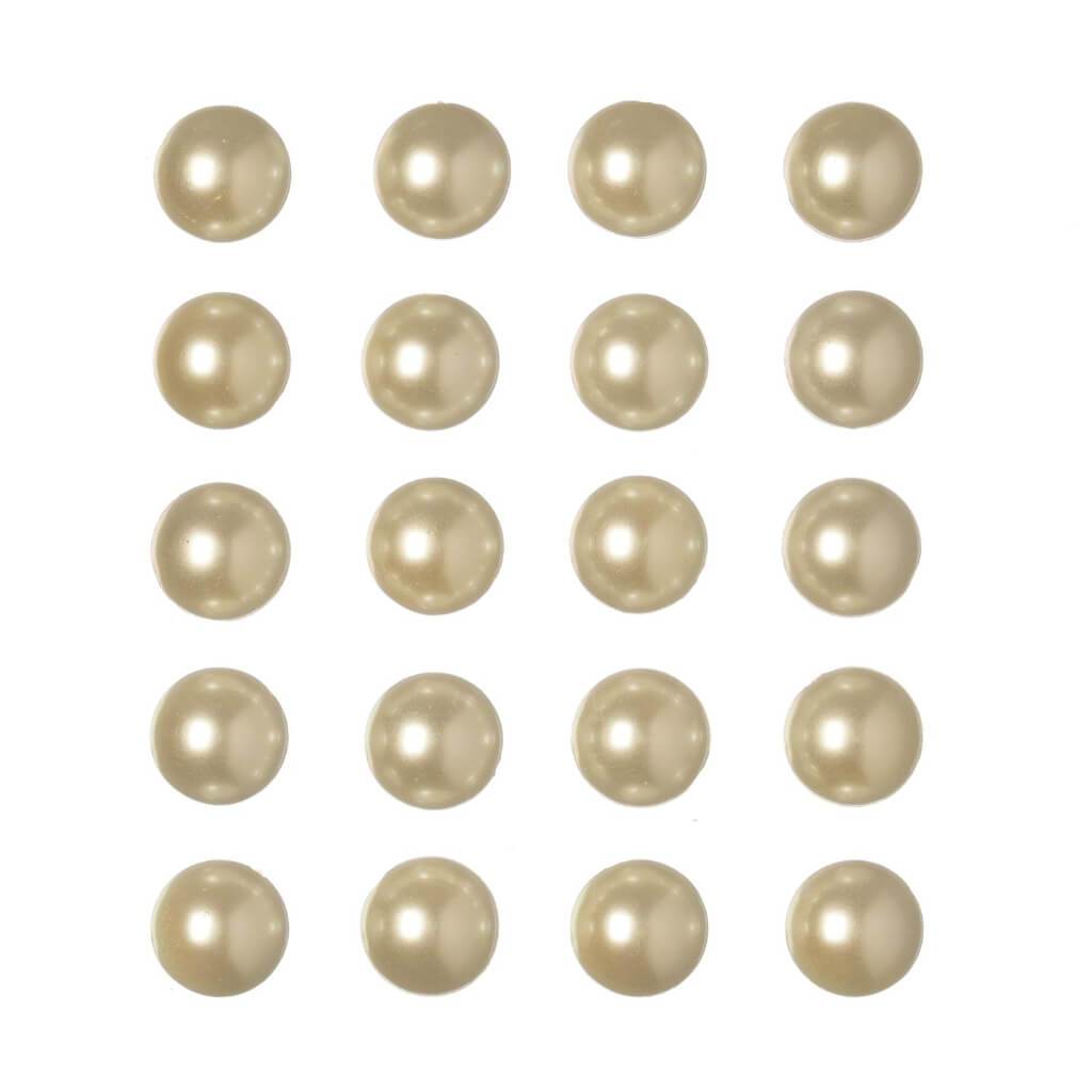 Ivory Pearl Bling Stickers: 20 Pc 16mm