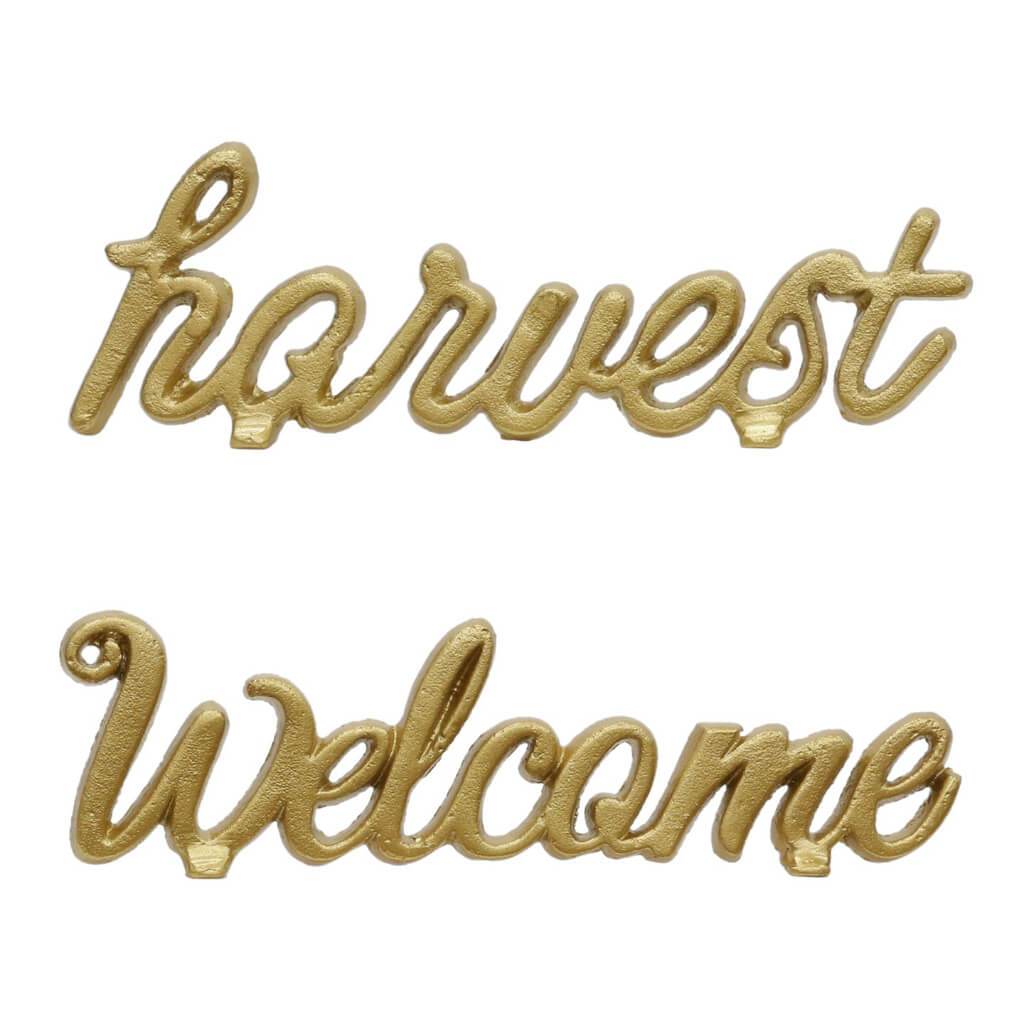 Cursive Word Art: Goldtone, 2 Assorted Styles