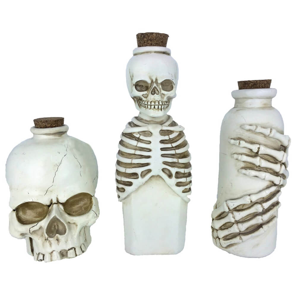 Skeleton Resin Bottles