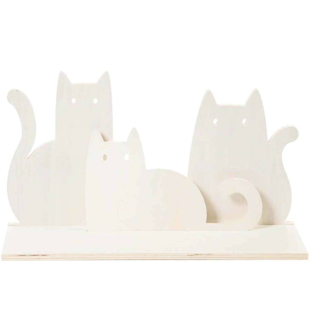 Cat Wood Shape: 18 x 10 Inches