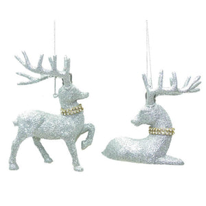 Glittered Deer 3.75in