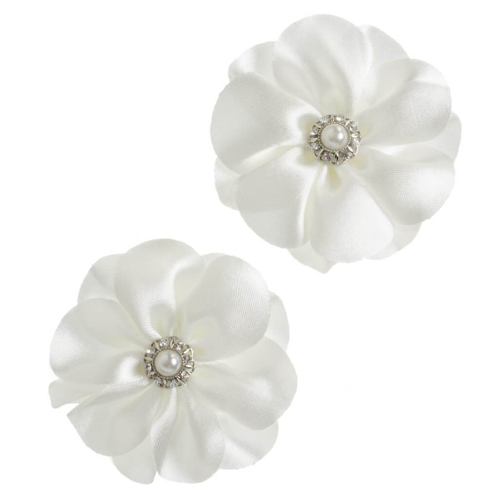 Layered Gem Floral Embellishment: 2.5 Inches, 2 Pieces