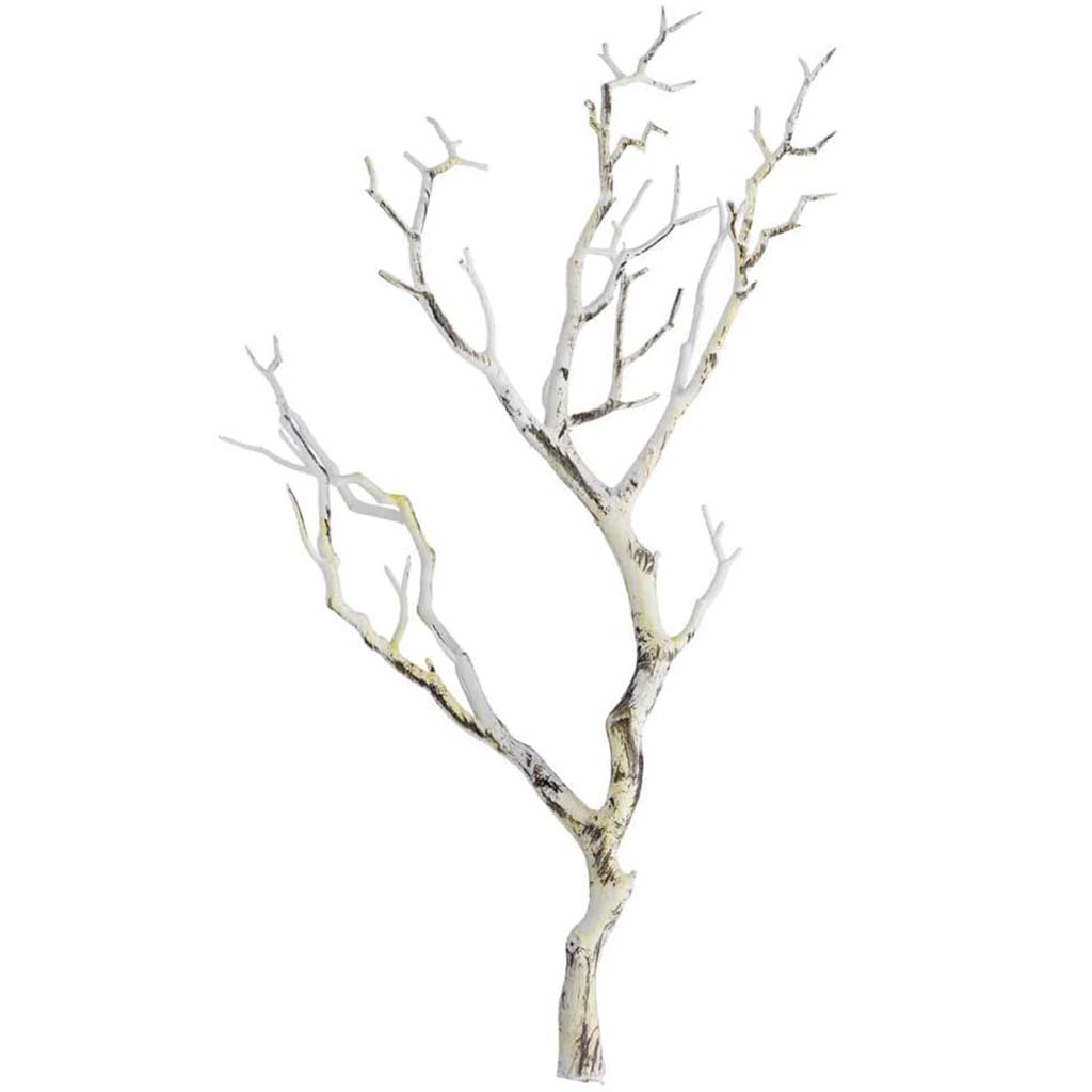 Christmas Pick Manzanita Branch White