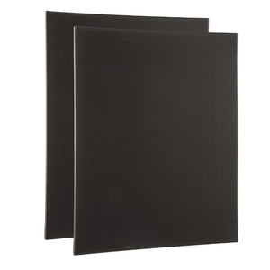 Stretched Canvas Black 2pcs