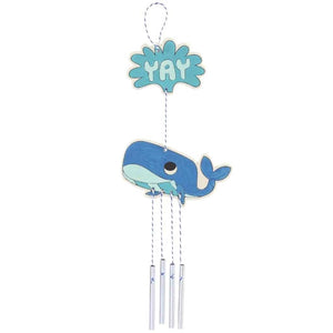 Whale Wind Chime: 4.89 X 7.5 Inches, 12 Pieces