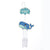 Whale Wind Chime: 4.89 X 7.5 Inches, 12 Pieces