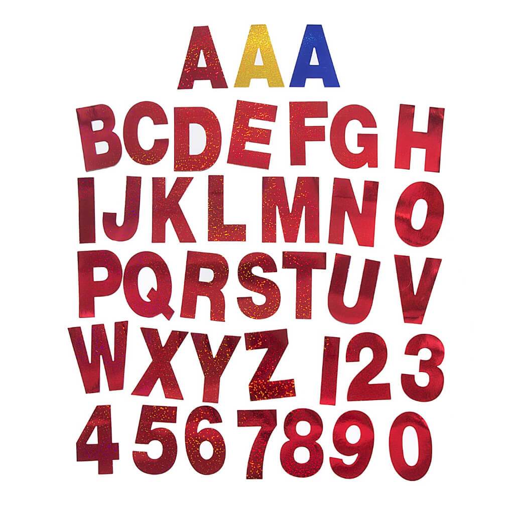 Poster Letters And Numbers: Sparkle, 3.75in