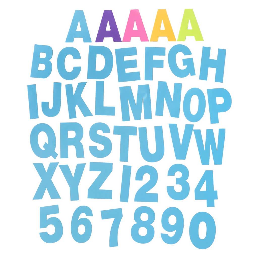 Poster Letters And Numbers: 3.75in, 180 Pieces