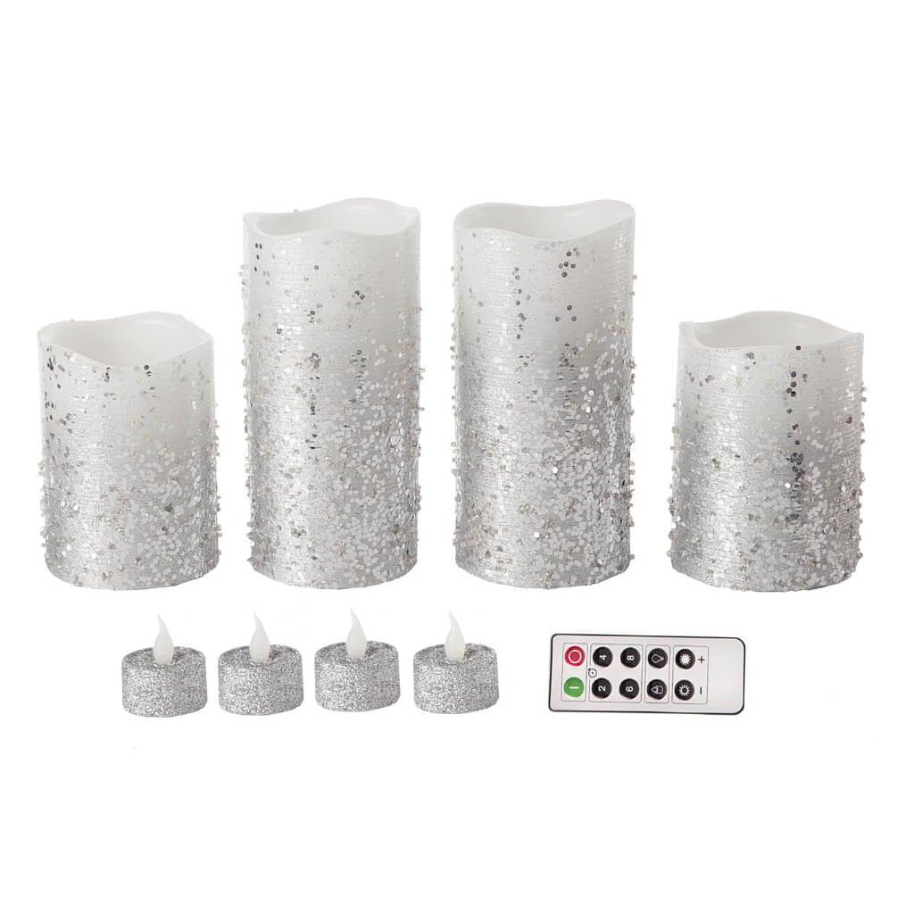 Glitter & Scratch LED Candle & Tea Light Set