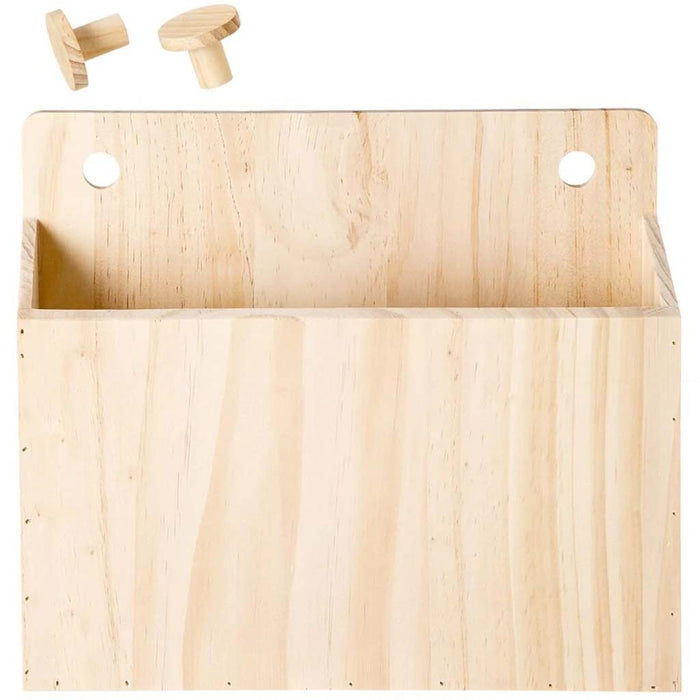Wooden Pegboard Container: 12 x 10.25 Inches, 3 Pieces