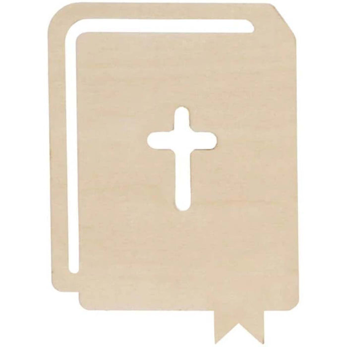 Unfinished Wood Bible: 3.5 x 5 Inches