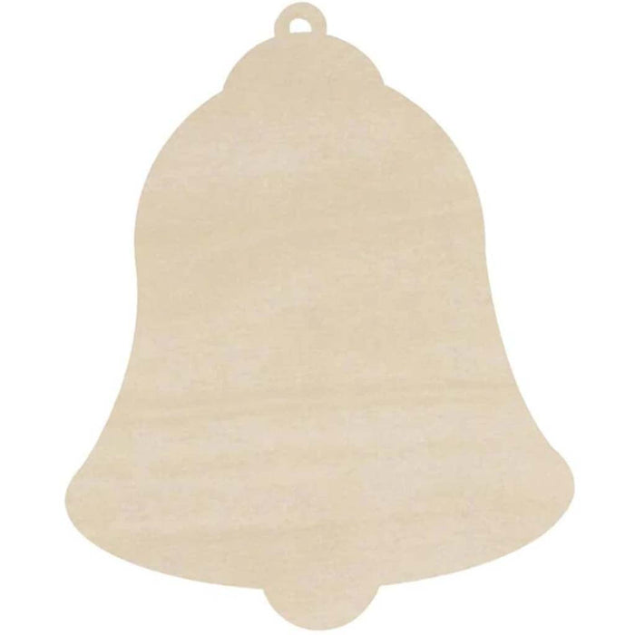 Unfinished Wood Bell: 4.25 x 5.25 Inches