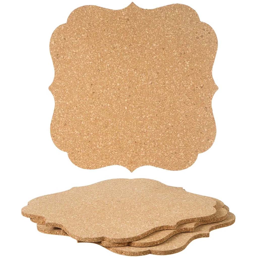 Ornamental Cork Shape: 12 x 12 Inches, 4 Pack