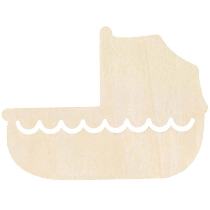 Unfinished Wood Bassinet: 5 x 3.75 Inches