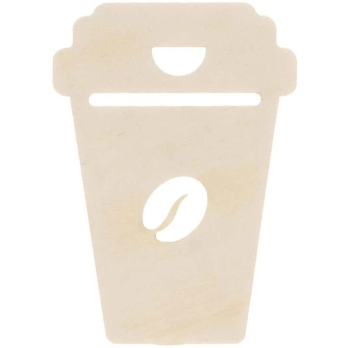 Unfinished Wood Coffee Cup: 3.5 x 5 Inches