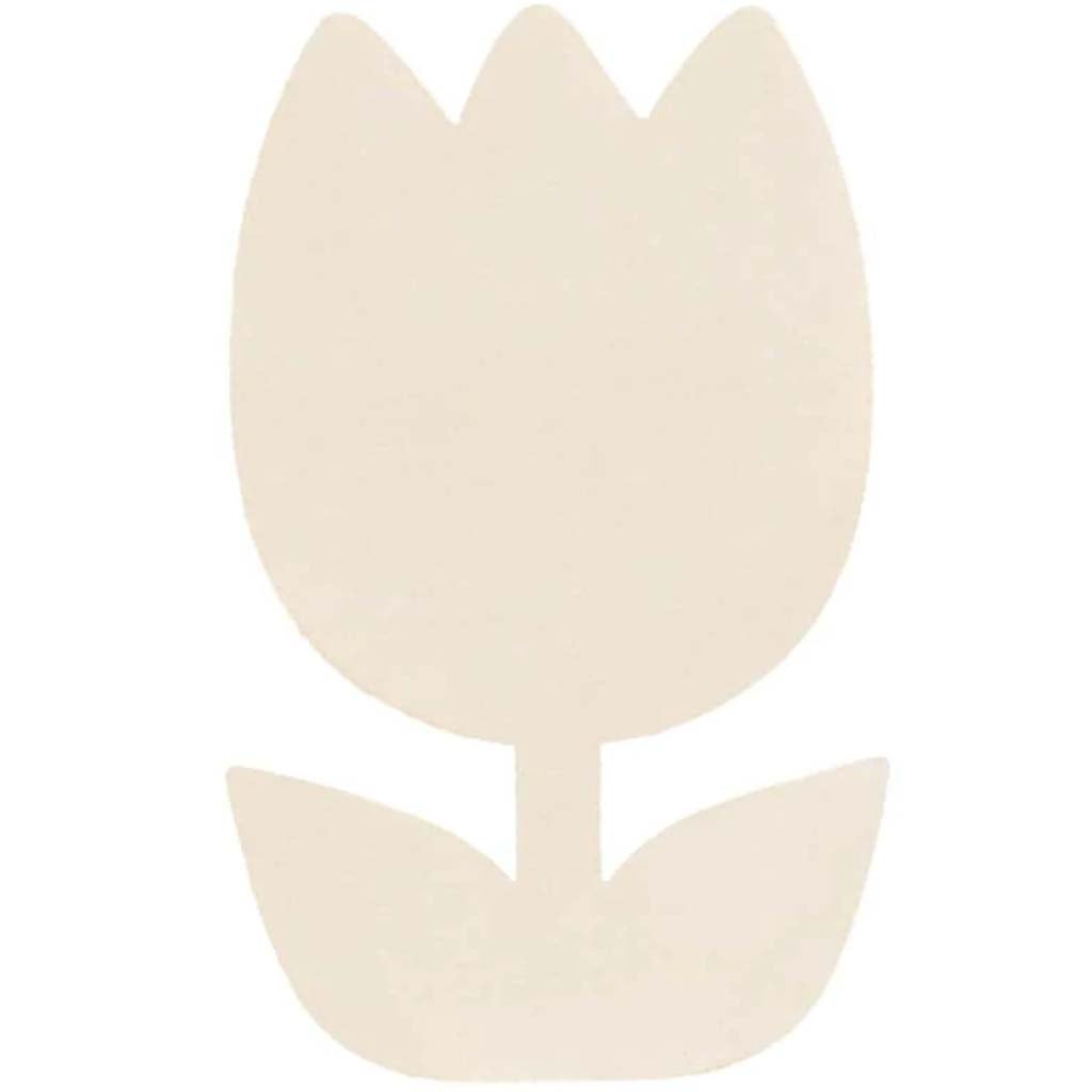 Unfinished Wood Tulip: 3 x 4.75 Inches