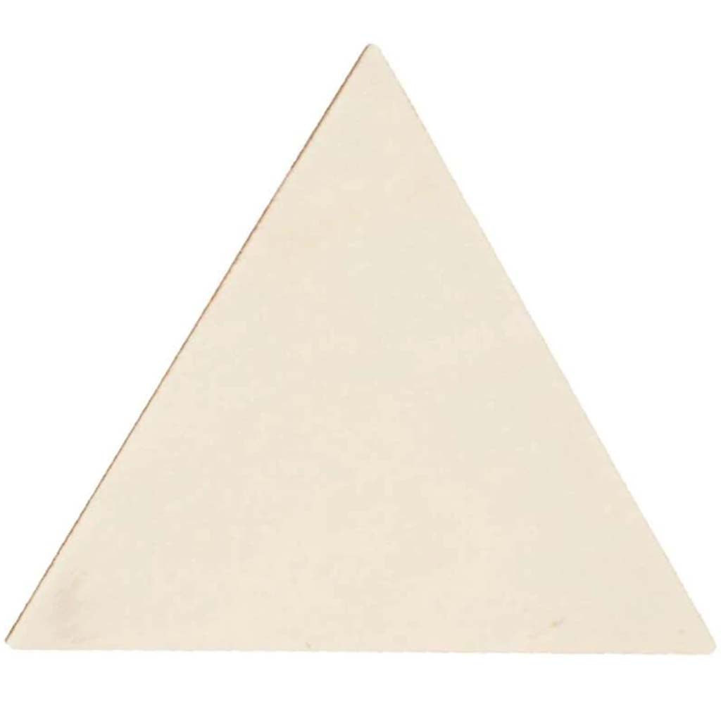 Unfinished Wood Triangle: 4.88 x 4.25 Inches