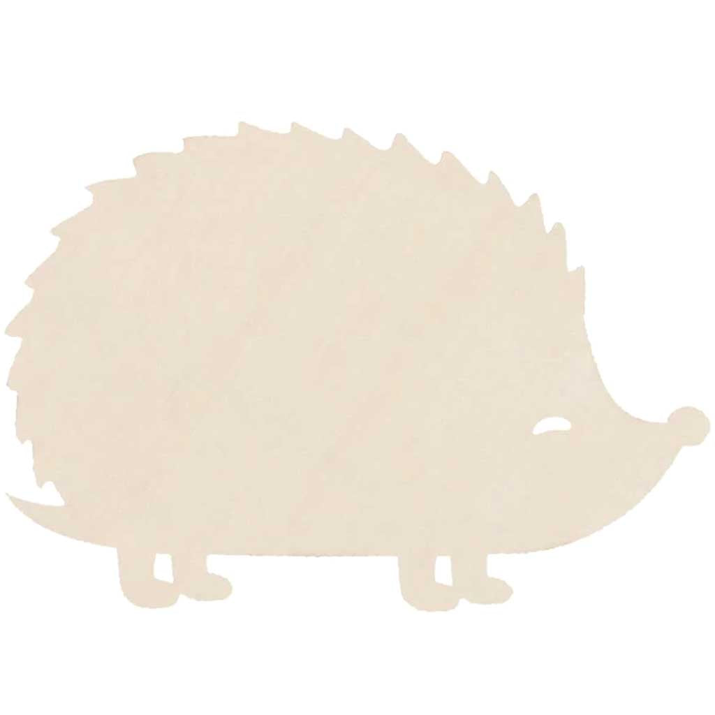 Unfinished Wood Hedgehog: 5.25 x 3.63 Inches