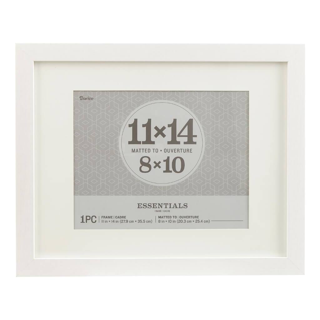 Essentials White Picture Frame: 11 x 14 Inches