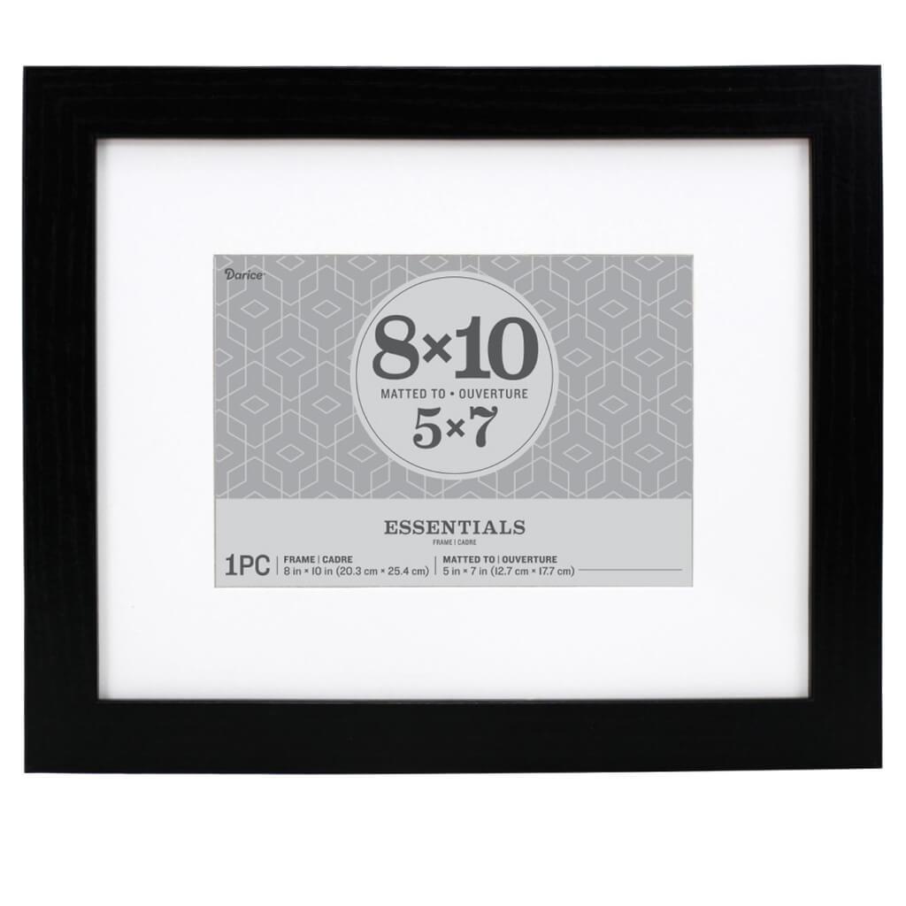 Essentials Black Picture Frame: 8 x 10 Inches