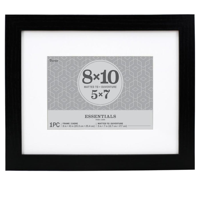 Essentials Black Picture Frame: 8 x 10 Inches
