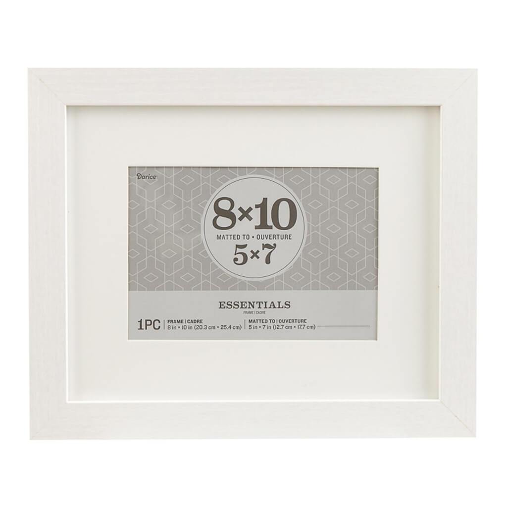 Essentials White Picture Frame: 8 x 10 Inches