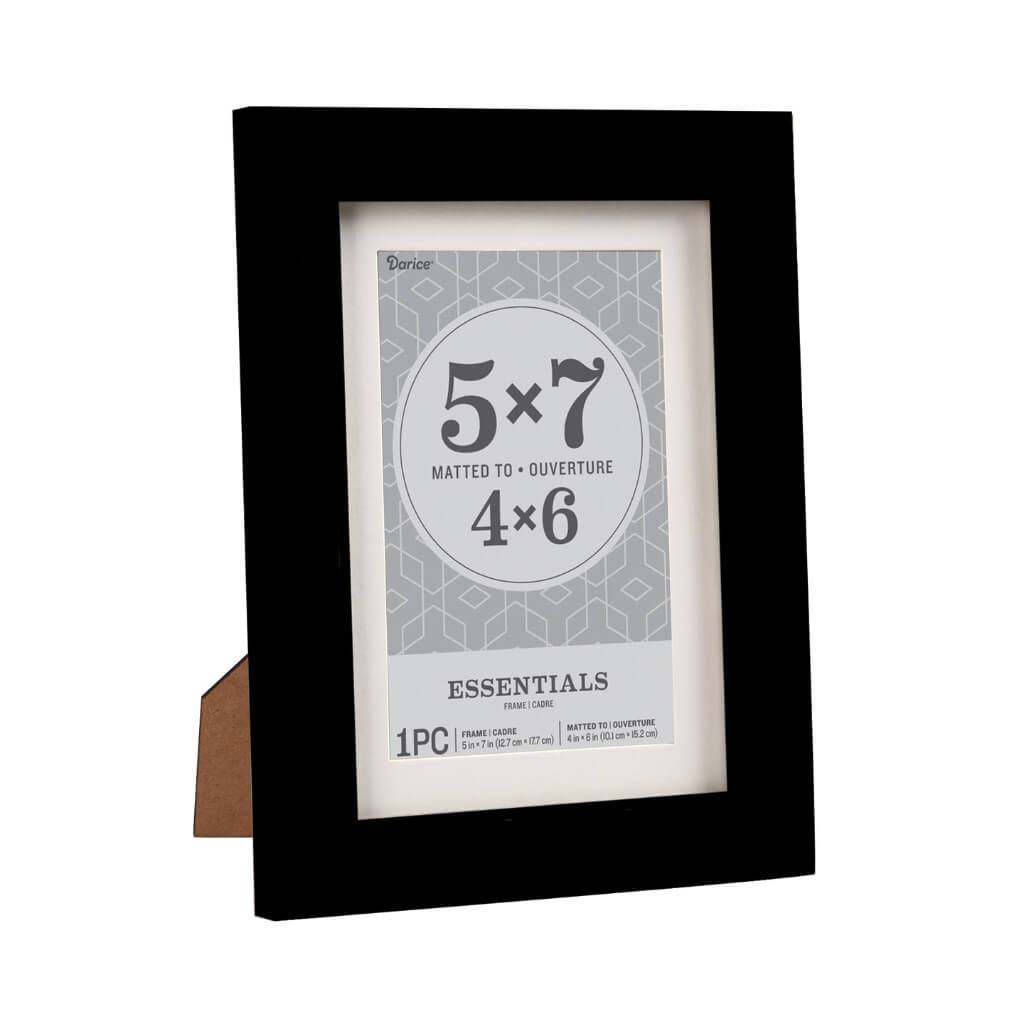 Essentials Black Picture Frame: 5 x 7 Inches