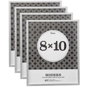 Essentials 4-Pc Picture Frame Set: Modern, 8 x 10 In