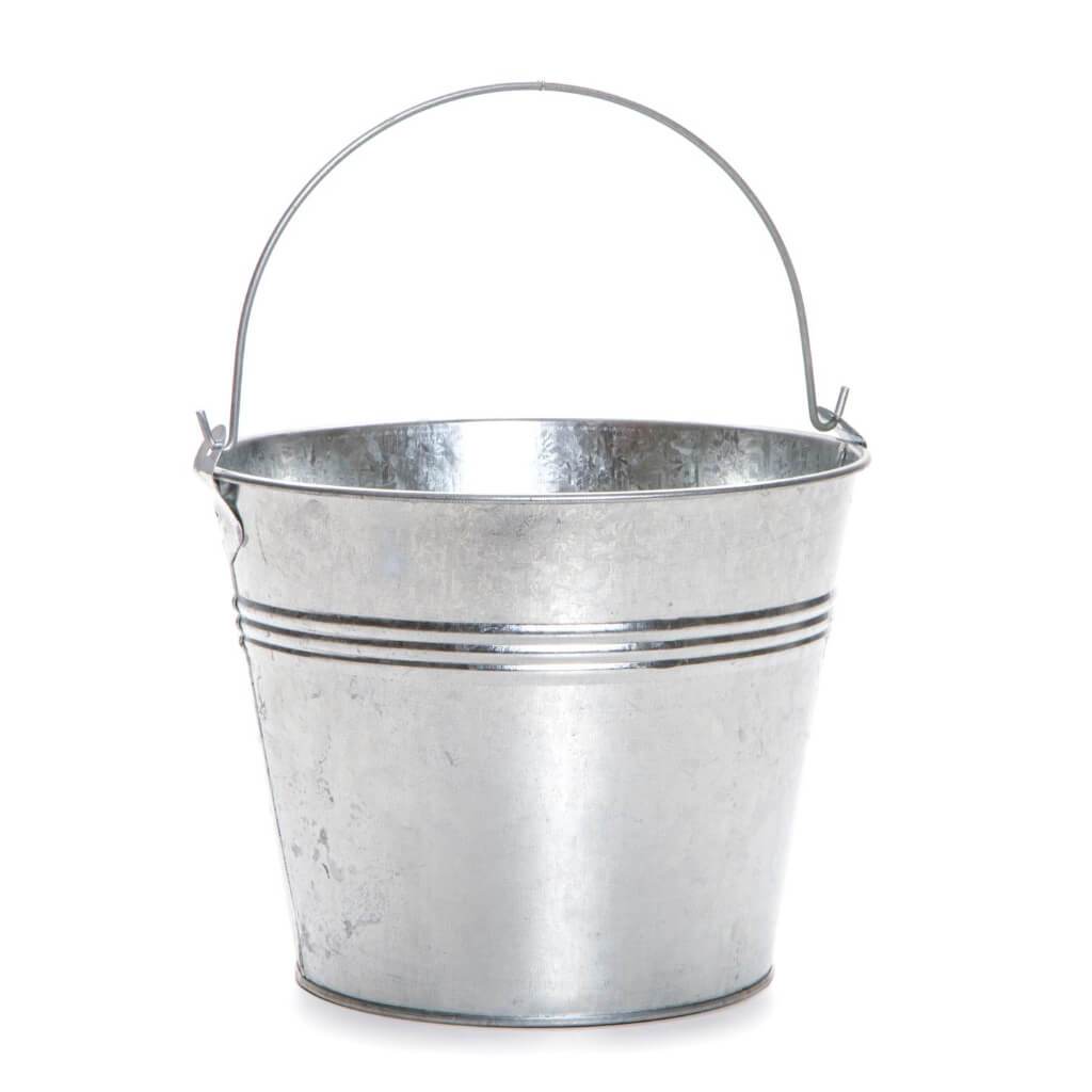 Pail Tin Diameter 6x7.25in