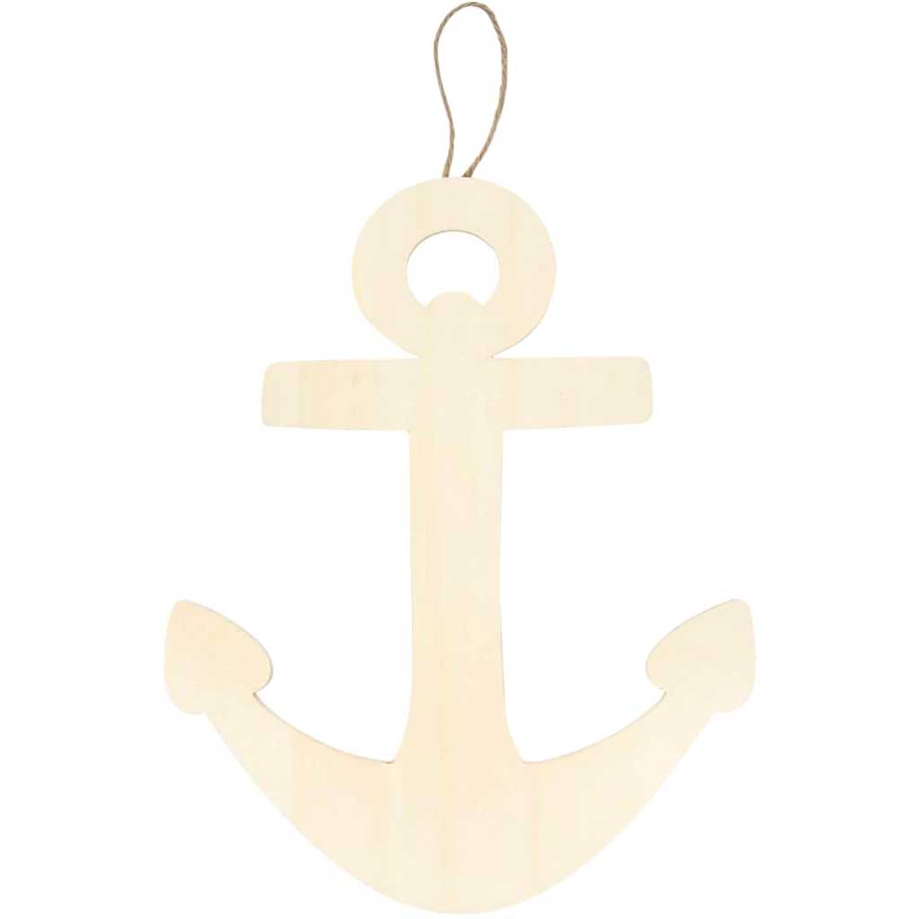 Wood Plaque With Hanger Anchor