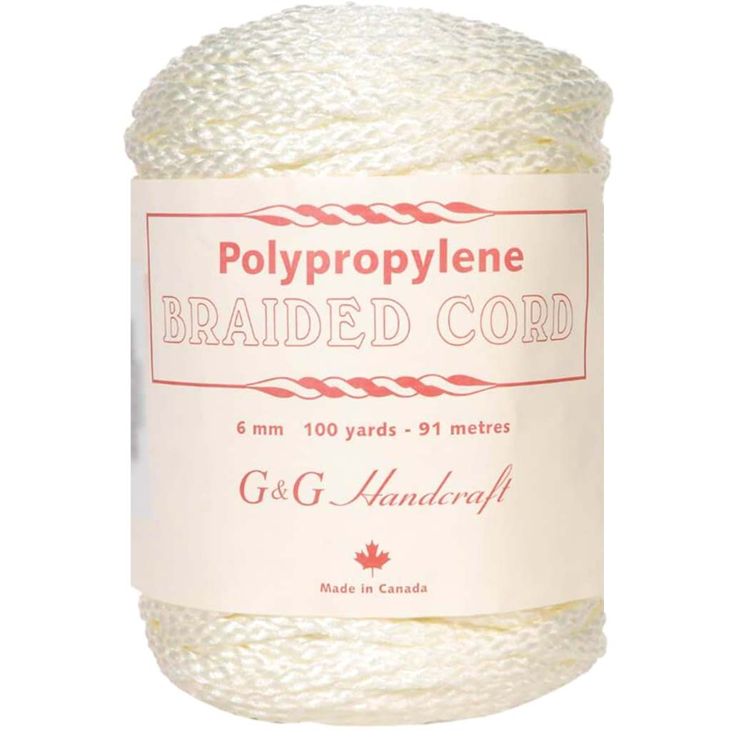 Braided Macrame Cord 6mm 100yd
