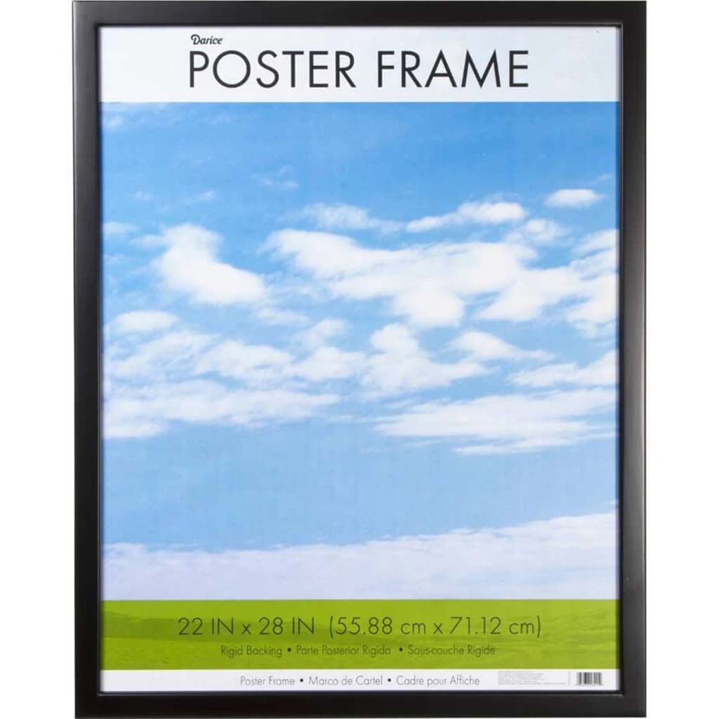 Poster Frame, 22 x 28 inches Narrow Black